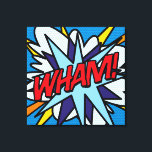 Lienzo Guay Typographic Modern Pop Art Comic Book WHAM<br><div class="desc">Un moderno lienzo inspirado en un libro de historietas de arte pop con la palabra POP! Ideal para una casa u oficina más luminosa. ¡Añade un poco de zap pow y whing a tu mundo hoy! Diseñado por Thisisnotme©</div>