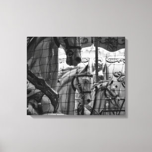 Lienzo Guay, urbana, moderna foto de caballos de carrusel
