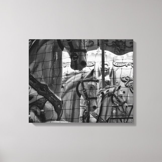 Lienzo Guay, urbana, moderna foto de caballos de carrusel (Anverso)