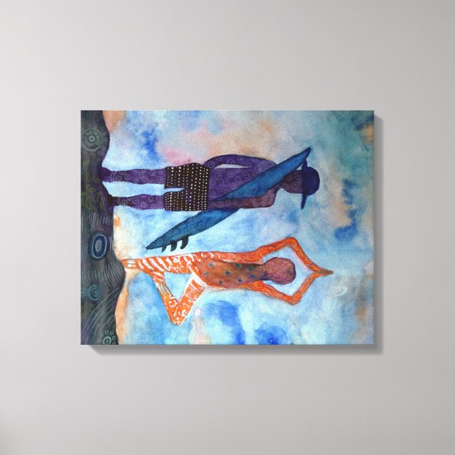 Lienzo Guay Yoga Surf Sunset Single Print (Anverso)