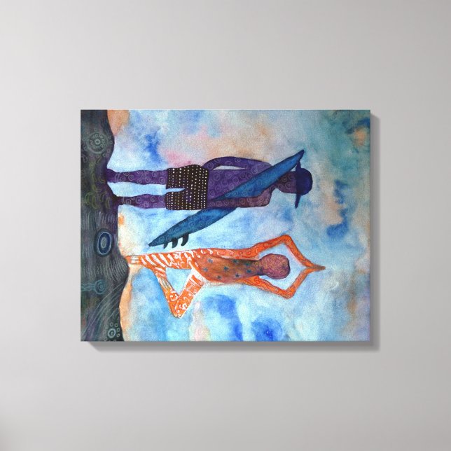 Lienzo Guay Yoga Surf Sunset Single Print (Anverso)