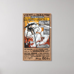 Lienzo Guerra del poster francés 1906 de los mundos