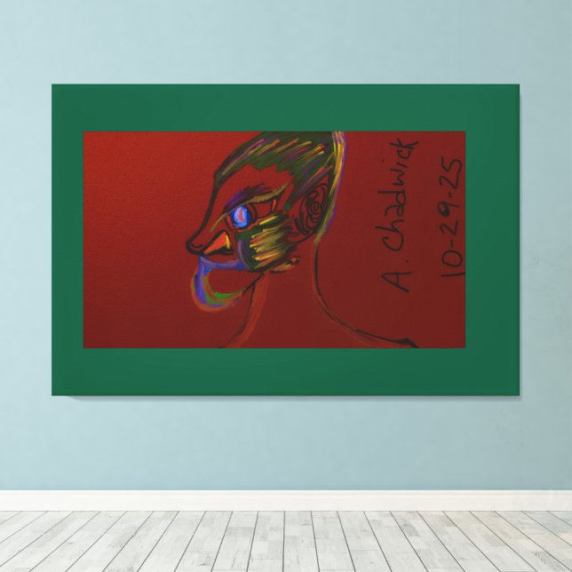 Lienzo Guerrero de Fuego  (Insitu (piso de madera))