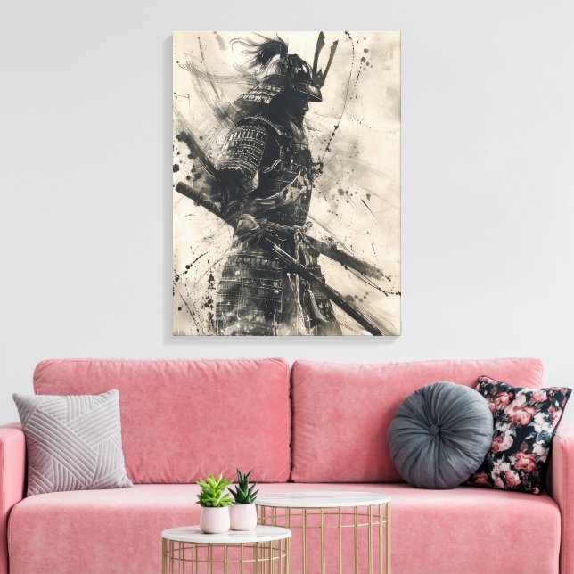 Lienzo Guerrero de Samurai (Insitu (Sala de estar))