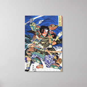 Lienzo Guerrero legendario japonés de Guay samurai