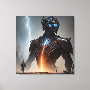 Lienzo Guerrero Lightning Cyborg