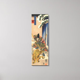 Lienzo Guerrero samurai japonés vintage