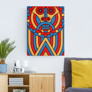 Lienzo guerrero tribal africano