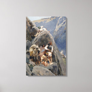 Lienzo Guerreros Apache: Emboscada en la caballería norte