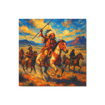 Guerreros de las llanuras en caza