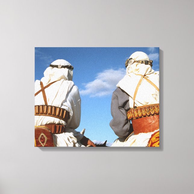 Lienzo Guerreros del desierto (Anverso)