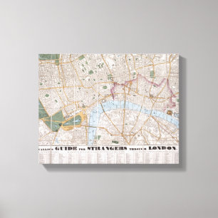 Lienzo Guía de Wallis para los extraños a través de Londr