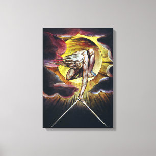 Lienzo Guillermo Blake el antiguo de la pintura de los