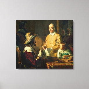 Lienzo Guillermo Harvey que demuestra a Charles I