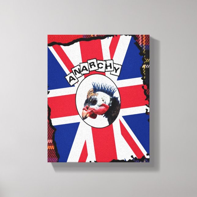 Lienzo guineafowlc de punk (Anverso)