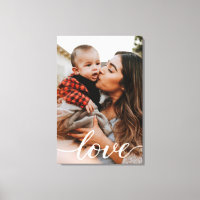 Guión de amor a la foto personalizada vertical