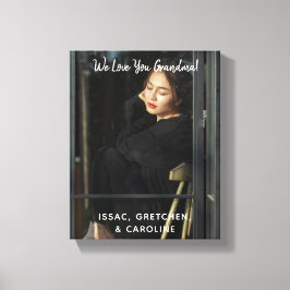 Lienzo Guión fotográfico personalizado te queremos