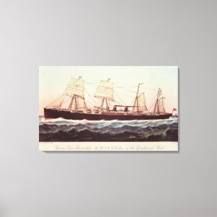 Lienzo Guion Line Steamship Arizona