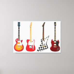 Lienzo GUITARES ELÉCTRICOS ICONIC 32x48