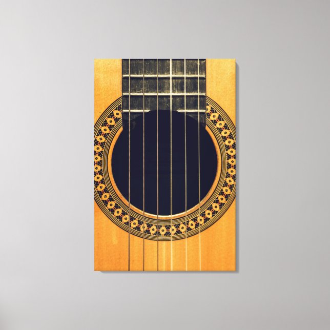 Lienzo Guitarra Acústica Increíble (Anverso)