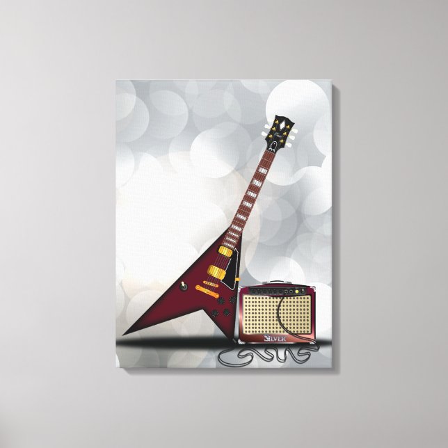 Lienzo Guitarra Blues (Anverso)