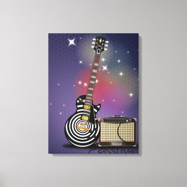 Lienzo Guitarra blues (Anverso)