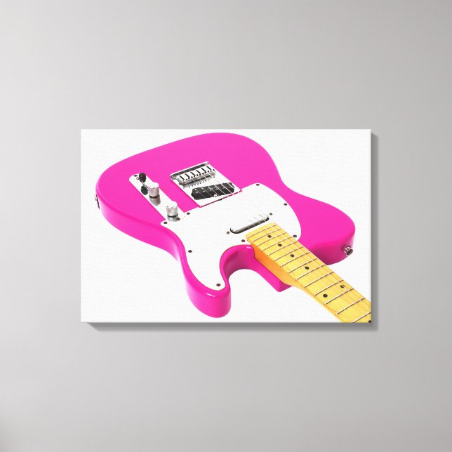 Lienzo GUITARRA ELÉCTRICA BUBLEGUM 16x24 (Anverso)