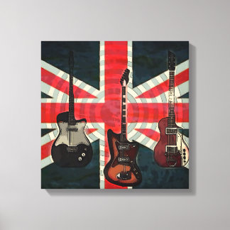 Lienzo Guitarra Eléctrica de Rock Rock Bandera de la Unió