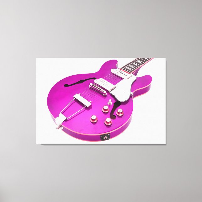 Lienzo GUITARRA ELÉCTRICA ICONIC PURPLE 32x48 (Anverso)