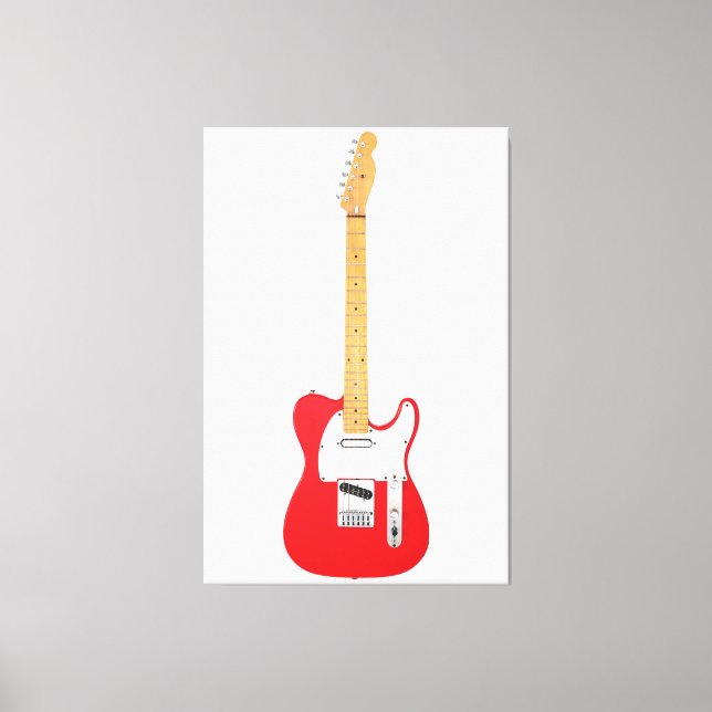 Lienzo GUITARRA ELÉCTRICA ICONIC ROJA 40x60 (Anverso)