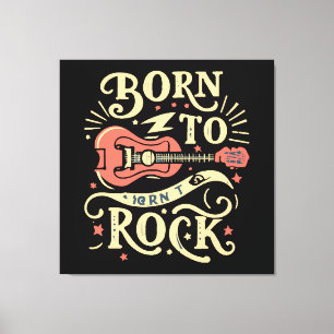 Lienzo Guitarra eléctrica nacida para el rock