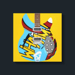 Lienzo guitarra Mod Pop art<br><div class="desc">guitarra Mod Pop art</div>