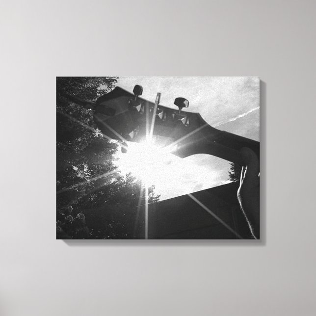 Lienzo Guitarra y Sol en armonía (Anverso)