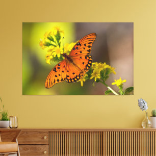 Lienzo Gulf Fritillary también conocida como Mariposa de 