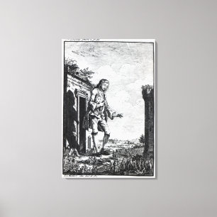 Lienzo Gulliver entre los Lilliputians