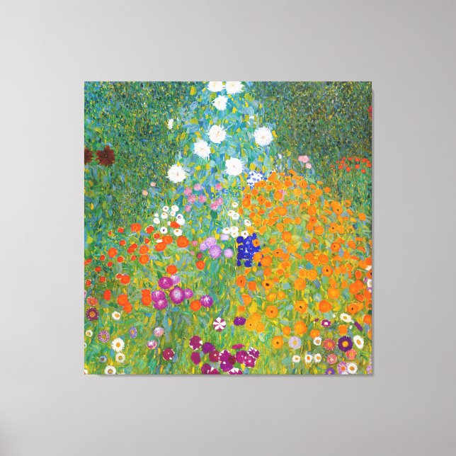 Lienzo Gustav Klimt - Bauerngarten (1907) (Anverso)