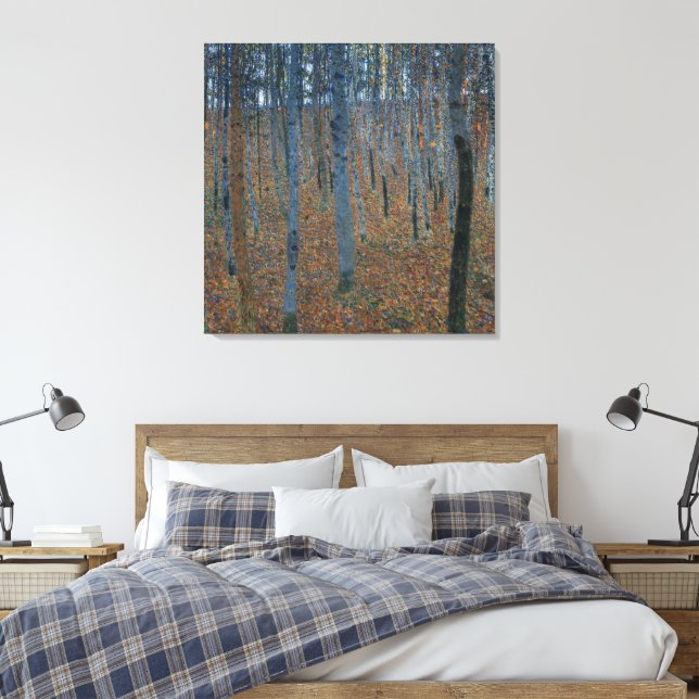 Lienzo Gustav Klimt-Beech Grove (Insitu(Dormitorio))