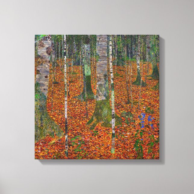Lienzo Gustav Klimt - Birch Wood (Anverso)