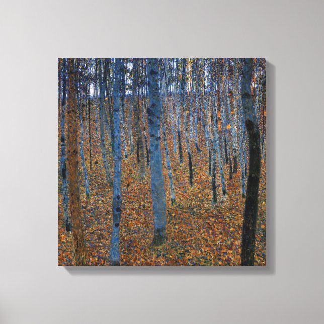 Lienzo Gustav Klimt - Bosque de Hayas I (Anverso)