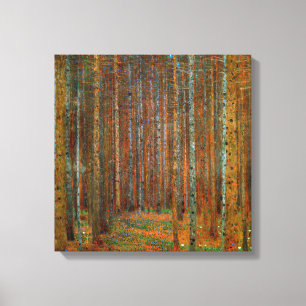 Lienzo Gustav Klimt - Bosque de pinos Tannenwald