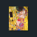 Lienzo Gustav Klimt - El beso<br><div class="desc">El beso de Gustav Klimt. Gran pintura titulada El beso,  hecha por Gustav Klimt.</div>