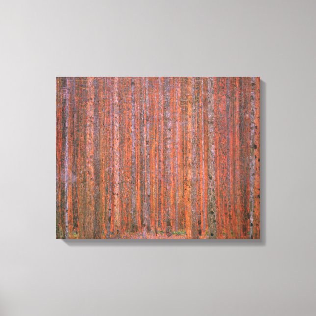 Lienzo Gustav Klimt Fir Forest Tannenwald (Anverso)