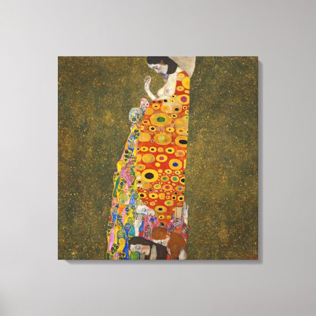 Lienzo Gustav Klimt - Hope (Anverso)