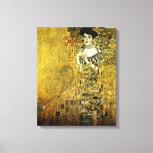Lienzo Gustav Klimt La Dama Dorada De La Ropa (Anverso)