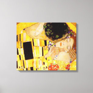 Lienzo Gustav Klimt La Pintura Clásica Del Beso