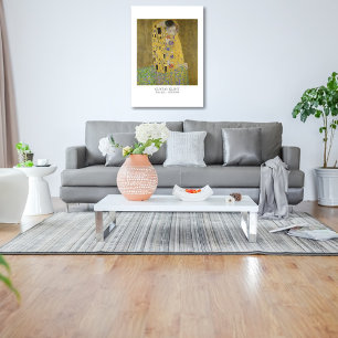 Lienzo Gustav Klimt La Pintura De Beso - Famoso Clásico