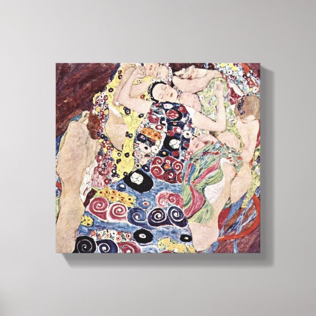 Lienzo Gustav Klimt - Las vírgenes (Anverso)