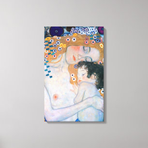Lienzo Gustav Klimt - Madre e hijo