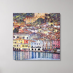 Lienzo Gustav Klimt - Malcesine en el lago de Garda Itali