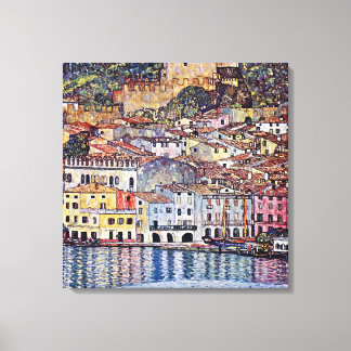 Lienzo Gustav Klimt - Malcesine en el lago de Garda Itali